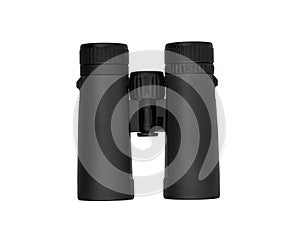 Modern binoculars isolated on white background. Optical device for long-range vision