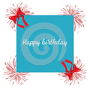 Modern birthday greeting card design