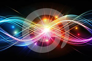 Modern black abstract background with lines