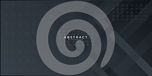 Modern black abstract presentation background. Vector illustration tech design for presentation, banner, cover, web, card, poster