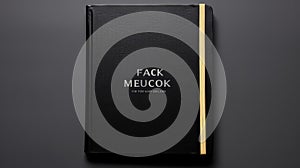 modern black book mock up