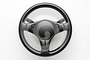 Modern Black Car Steering Wheel