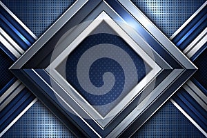 Modern black dark blue white abstract background. Minimal. Color gradient. Web banner. Geometric shape. 3d effect. Lines stripes photo