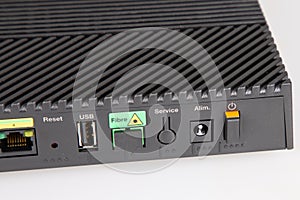 Modern black detail wireless router high-speed box internet