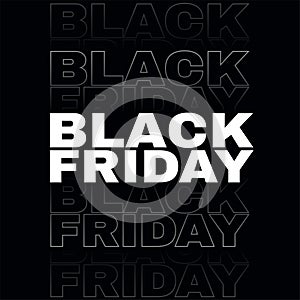 modern black friday dark background for trendy fashion sale