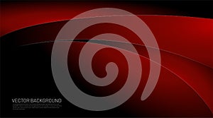 Modern black red gradient vector background. black and wave red gradient design concepts. Vector illustrations for wallpapers,