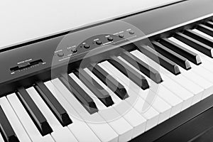 Modern Black and White Digital piano