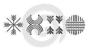 Modern Black and White Geometric Triangle Pattern, vector design Generative AI