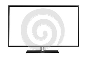 Modern blank flat screen TV set