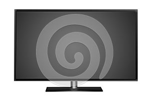 Modern blank flat screen TV set