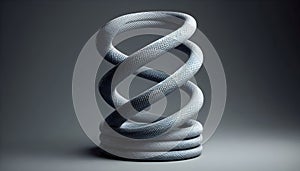 Modern blank outdoor rope with reinforced core, essential for extreme sports photo