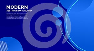 Modern Blue Background Circle vector art