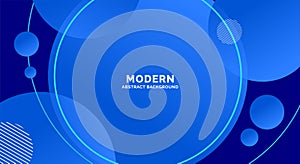 Modern Blue Background Circle vector art