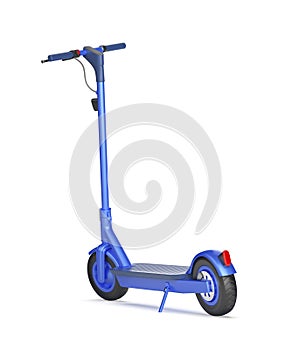 Modern blue electric scooter