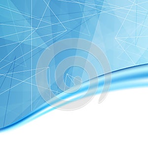 Modern blue folder cover background template