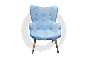 Modern blue furniture isolated