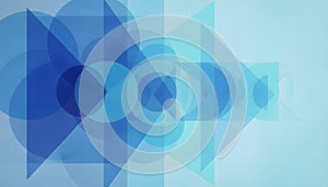 Modern Blue Geometric Abstract Background