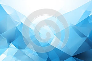 Modern Blue Low-Poly Abstract Background