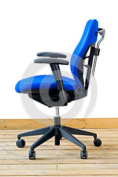 Modern blue office chair