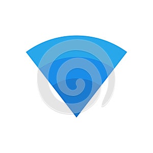 Modern blue signal wifi