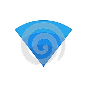 modern blue signal wifi icon symbol design vector
