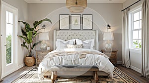 Modern Boho Bedroom Interior Design: A Fusion of Chic and Contemporary Elements
