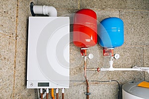 Modern boiler room independent heating system