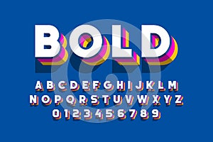 Modern bold font design