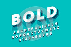 Modern bold font design