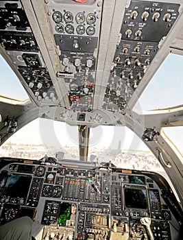 Modern bomber cockpit