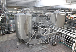 Modern brewery.