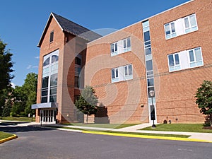 Modern brick building exterior