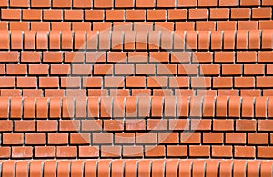 Modern brick wall