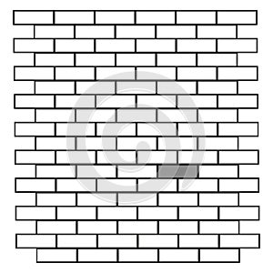 Modern brick wall. Abstract geometric texture. Vector illustration. stock image.