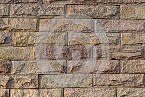 Modern brick wall. Multicolored Tile Background-brown and white color.