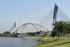 Modern bridge in Putrajaya