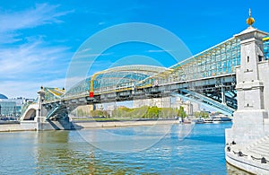 The modern bridges in Moscow