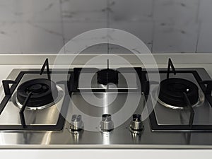 Modern bright and clean kitchen interior