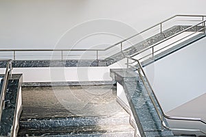 Modern, bright interior with marble