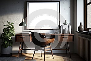 Modern bright interiors 3D rendering illustration mockup computer generated image