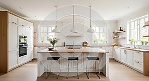 Modern and Bright Kitchen Interior