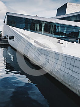 Modern buiding of Oslo opera house. Norway