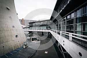 Modern building at Alexanderplatz, in Mitte, Berlin, Germany.