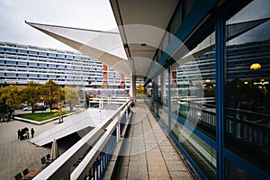 Modern building at Alexanderplatz, in Mitte, Berlin, Germany. photo