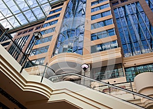 Modern building with atrium