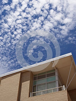 Modern building blue sky