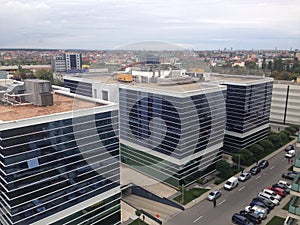 Modern building in Bucharest