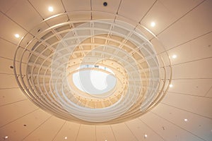 Modern building ceiling geometry roof of a mall