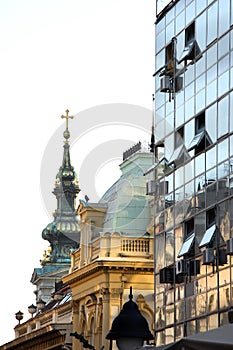 Modern Building and Church