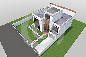 Modern building 3D